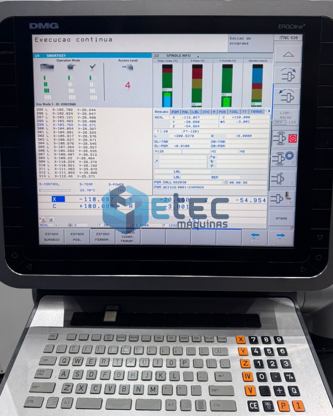 Centro de Usinagem 5 Eixos DMG DMU 65