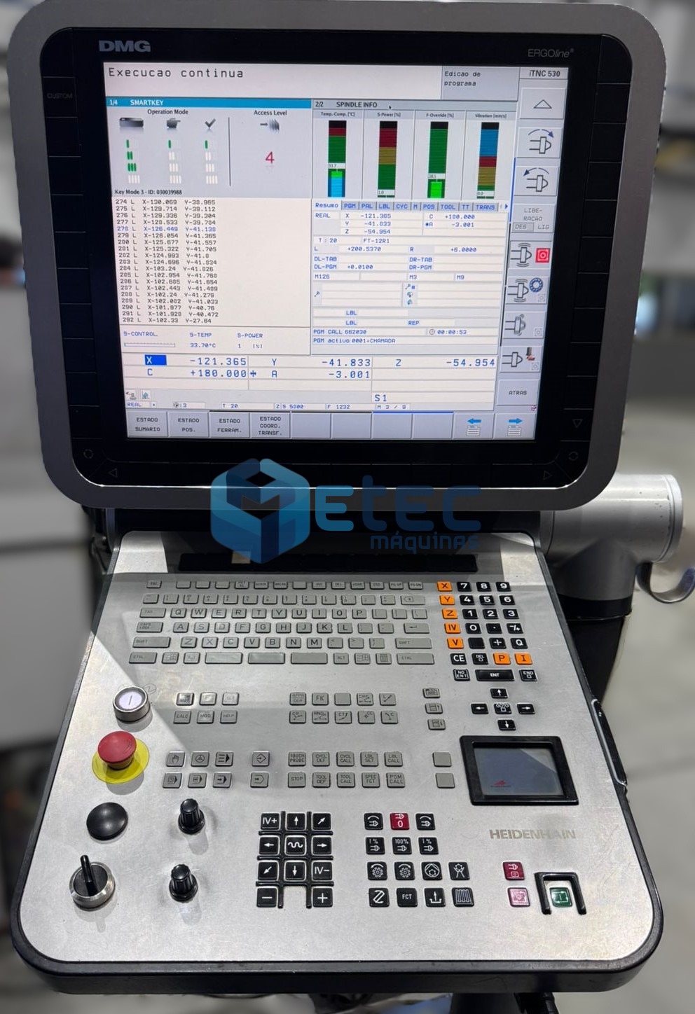 Centro de Usinagem 5 Eixos DMG DMU 65