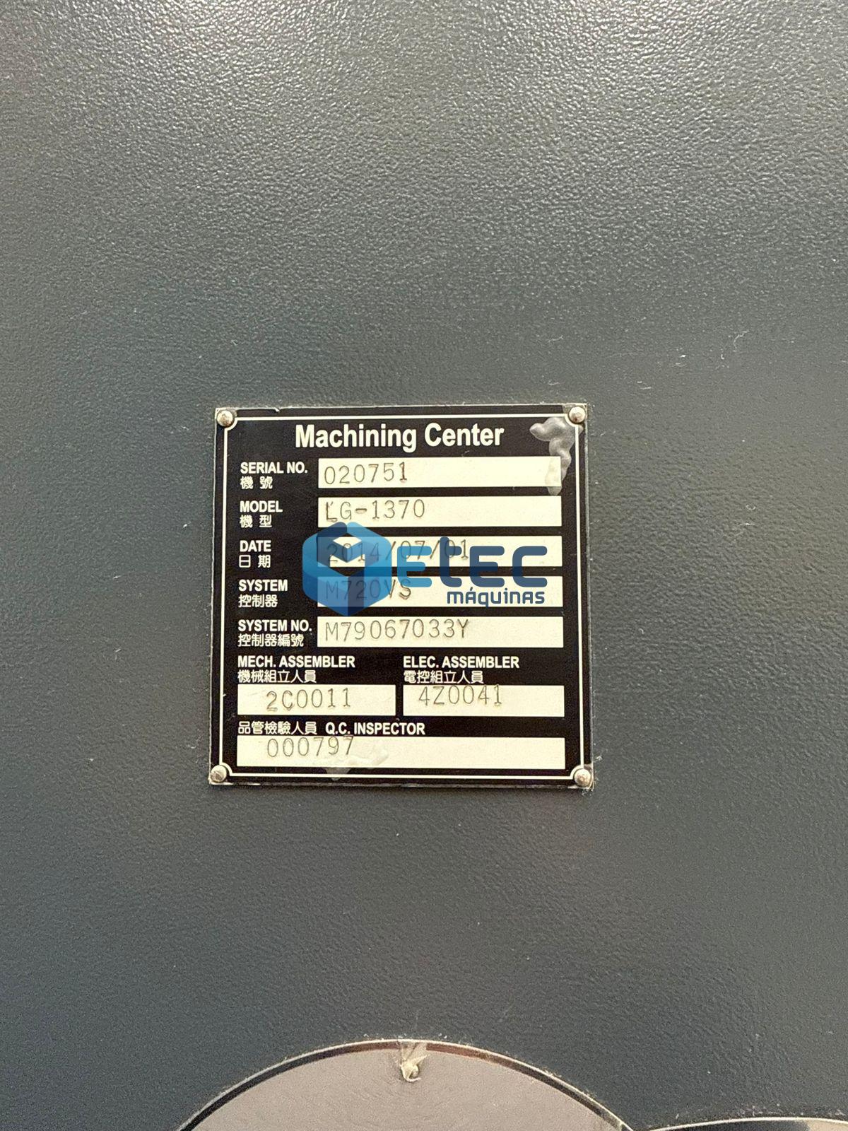 Centro de Usinagem Hartford LG1370