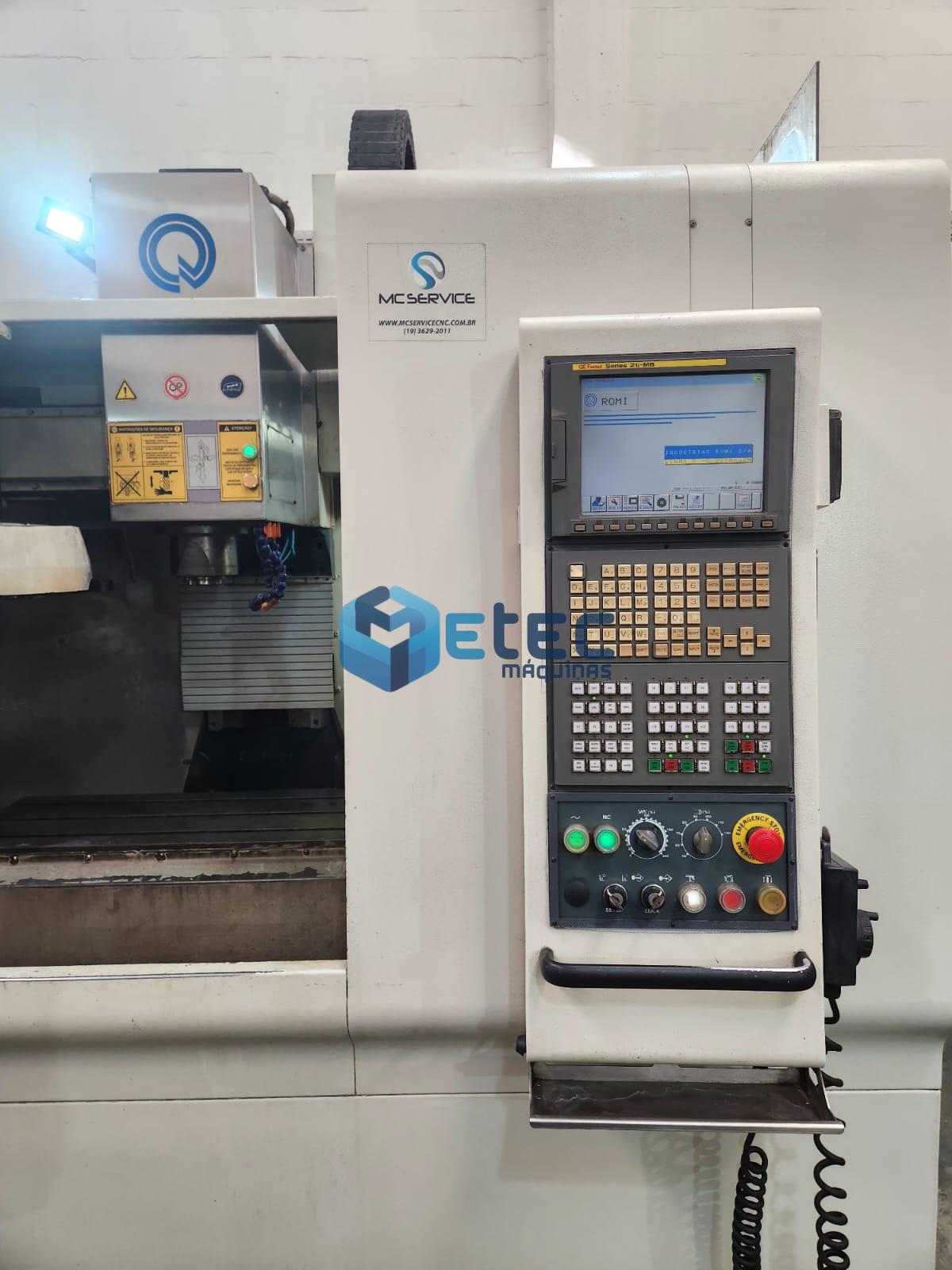 Centro de Usinagem Vertical Romi Discovery D760 Fanuc