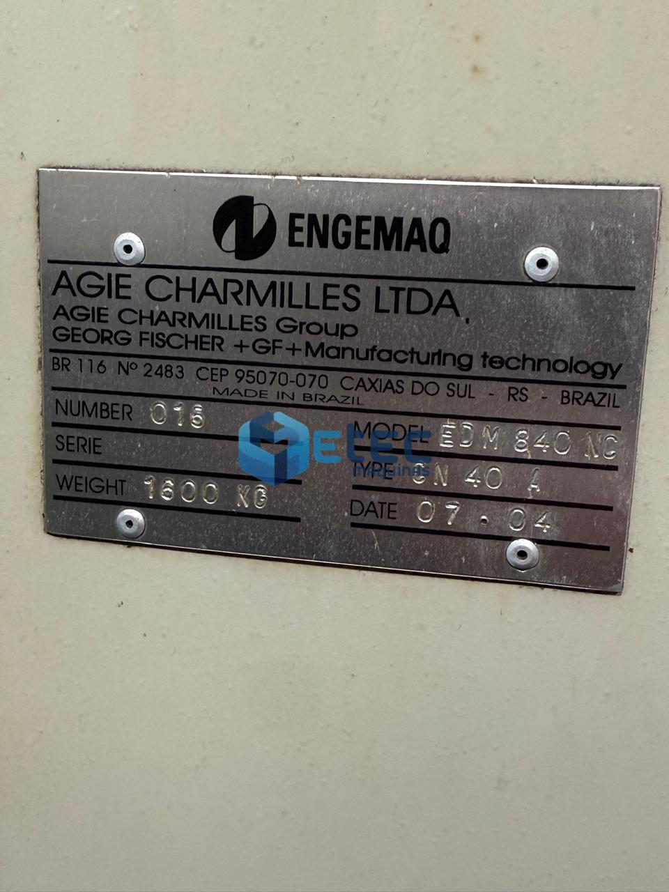 Eletroerosão Penetração Engemaq EDM 840NC