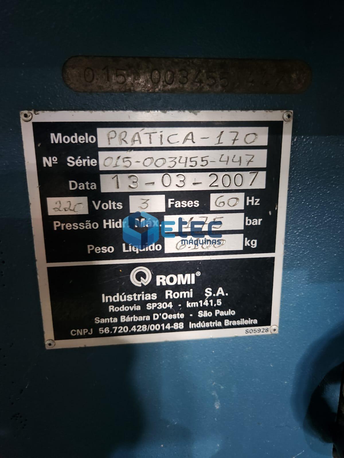 Injetora Romi Prática 170 Ton