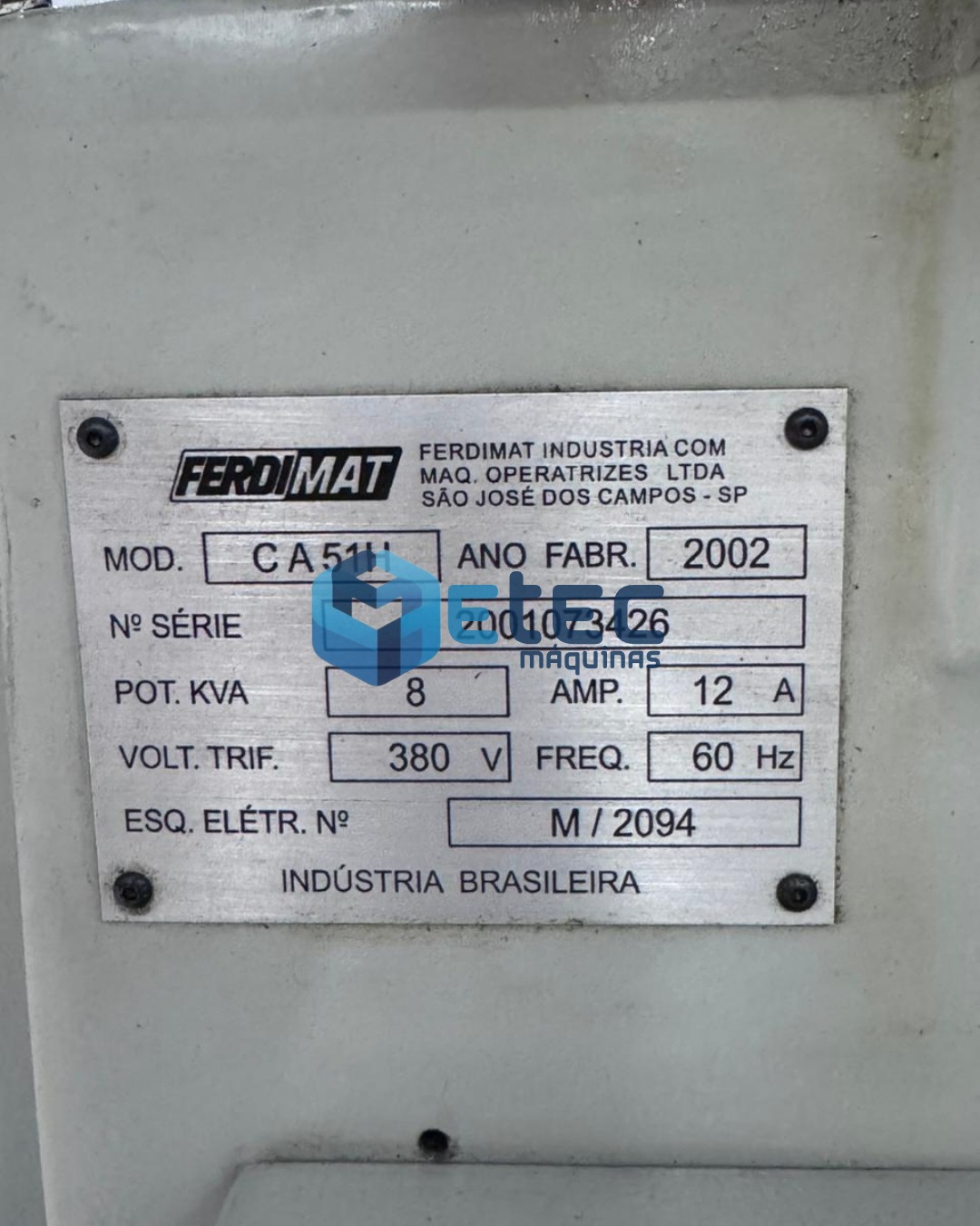 Retífica Cilíndrica Ferdimat CA51H