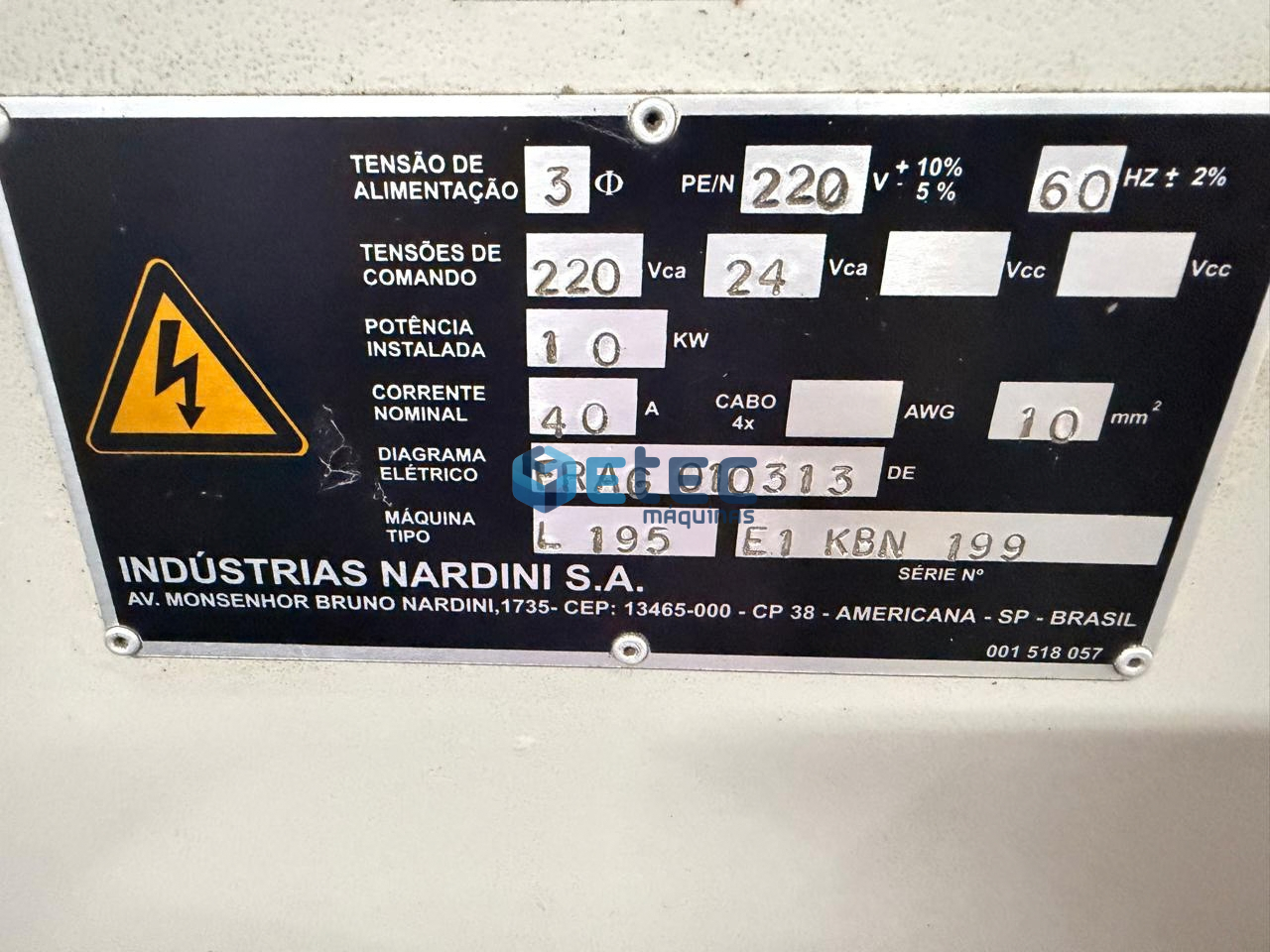 Torno CNC Nardini Logic 195 II GANG TOOLS