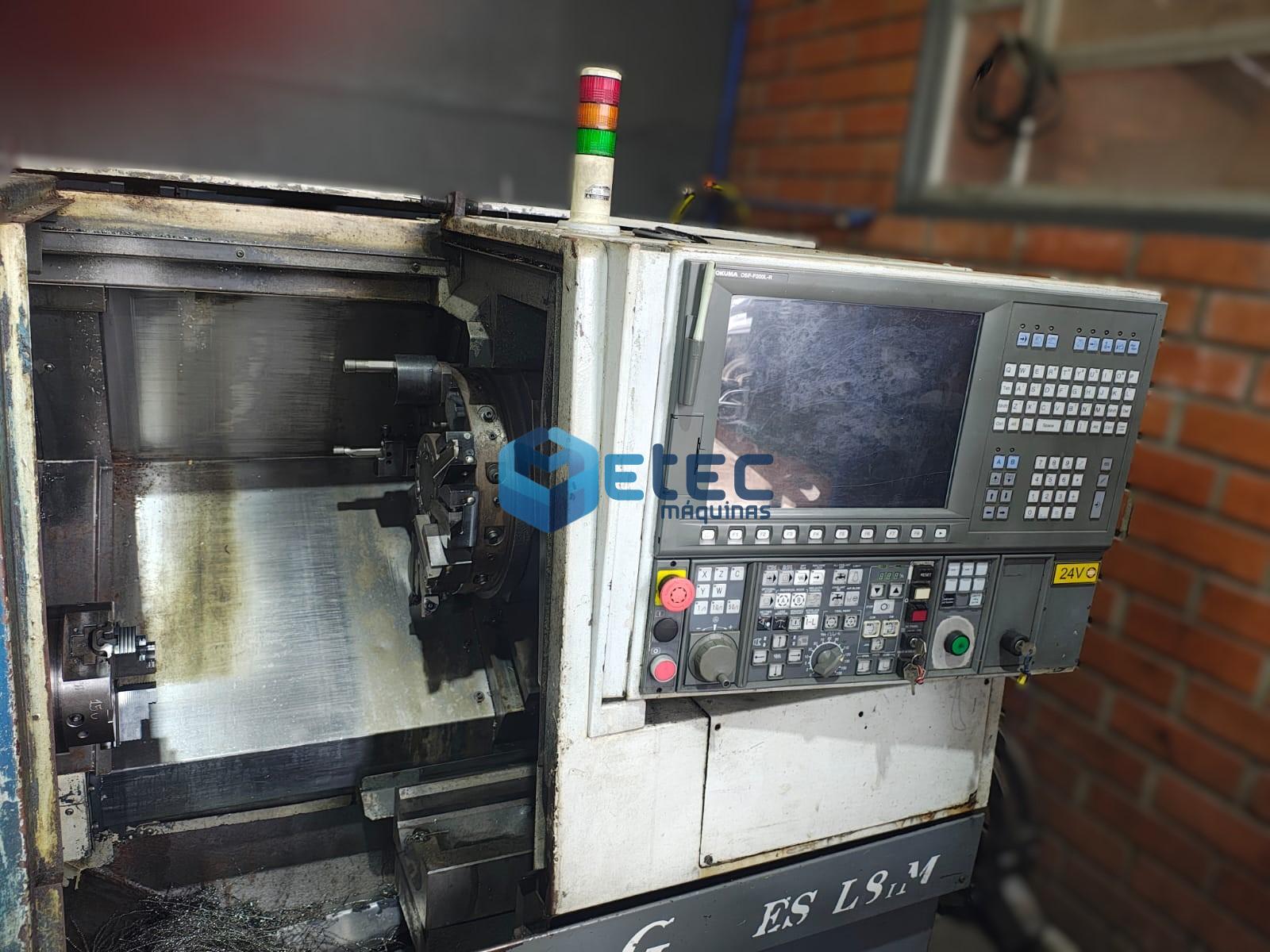 Torno CNC Okuma ES-L8II-M com Ferramenta Acionada