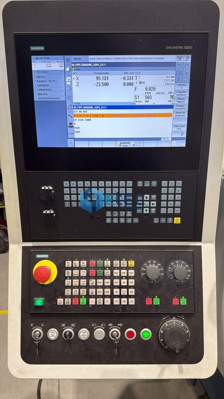 Torno CNC Romi Centur 30D - Nova Geração