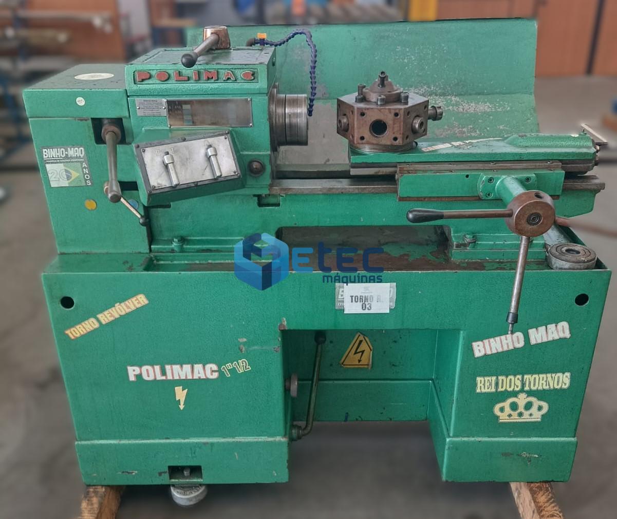 Torno Revólver Polimac 1” 1/2”