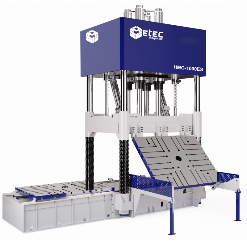 Prensa Hidráulica Ajuste de Moldes ETEC HMG-1000ES