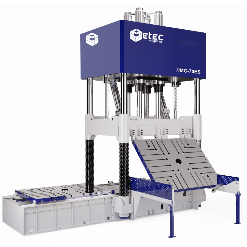 Prensa Hidráulica  Ajuste de Moldes ETEC HMG-70ES