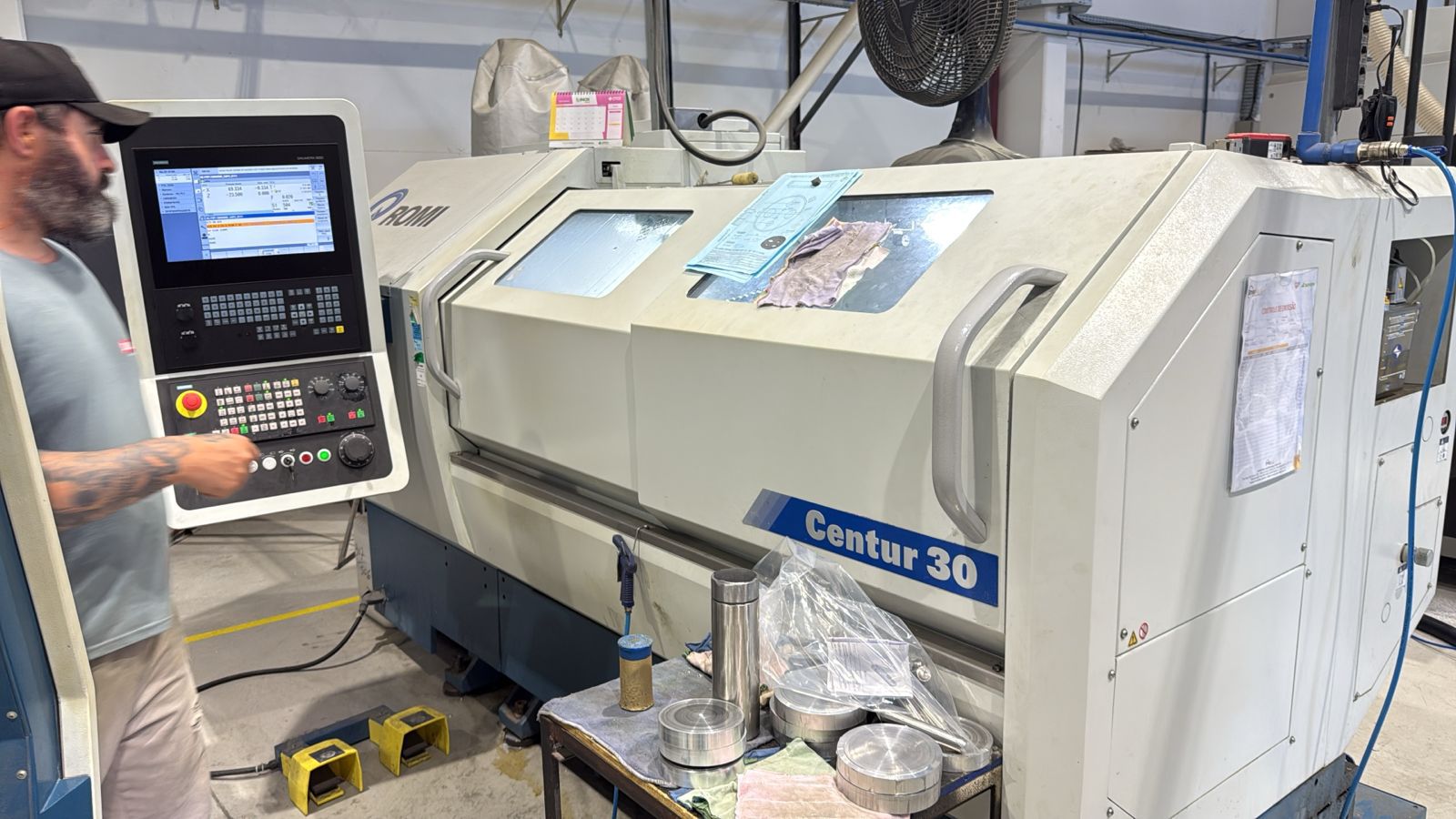 Torno CNC Romi Centur 30D - Nova Geração